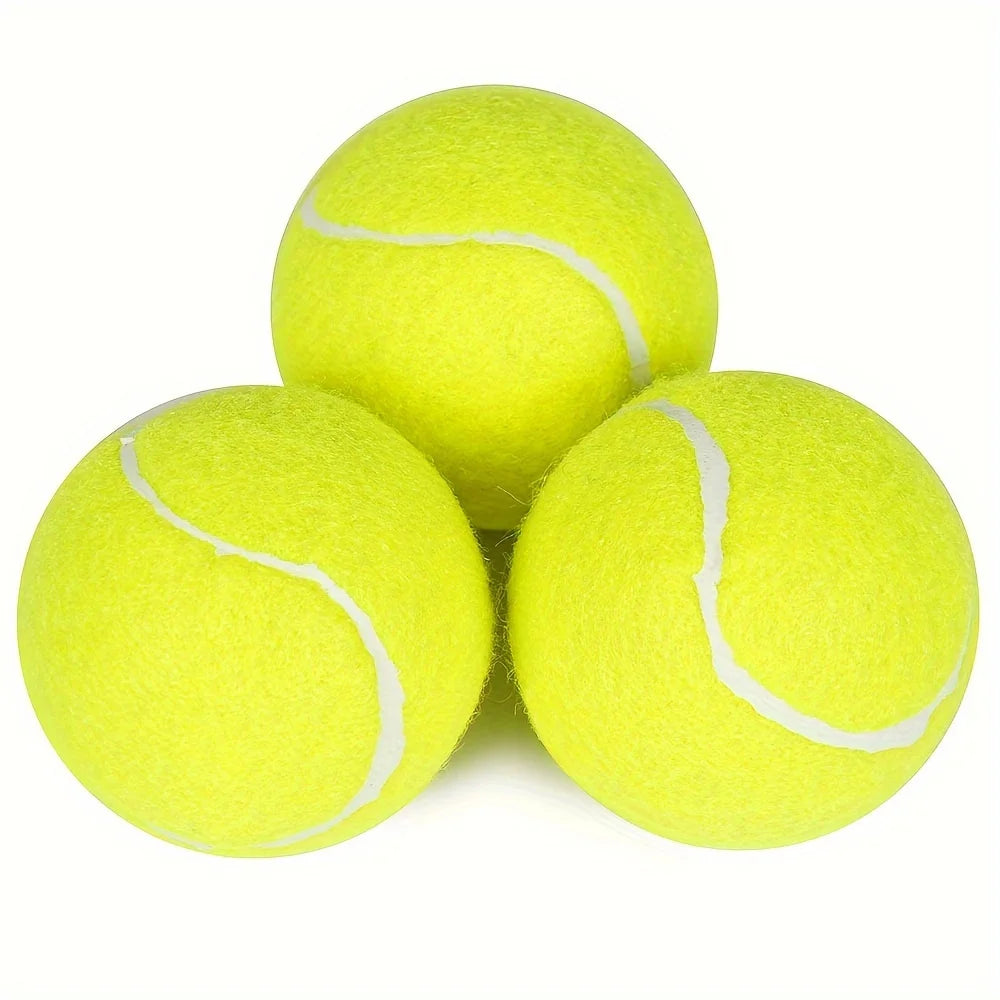 Lot de 3 Balles de Tennis pour Chiens – Jouets Interactifs Intérieur & Extérieur