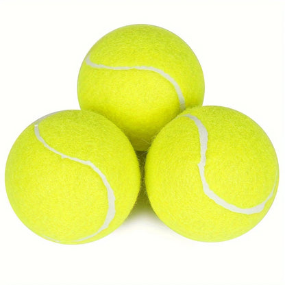 Lot de 3 Balles de Tennis pour Chiens – Jouets Interactifs Intérieur & Extérieur