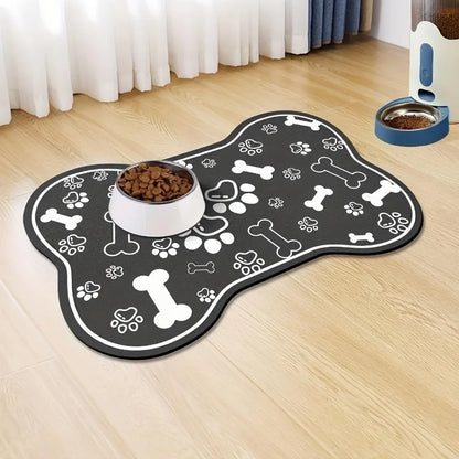 Tapis de Gamelle Antidérapant – Chiens et Chats