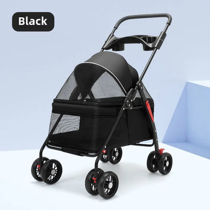Poussette Légère et Pliable pour Chiens & Chats