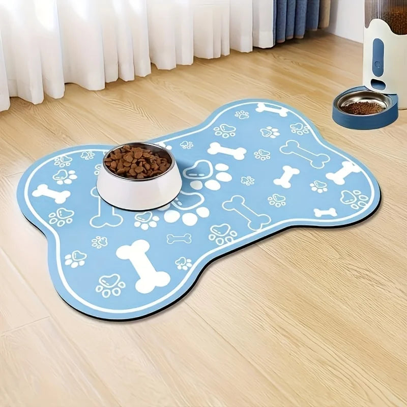 Tapis de Gamelle Antidérapant – Chiens et Chats