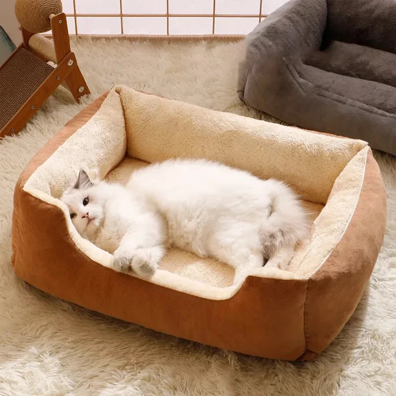 Lit Douillet en Peluche pour Chats