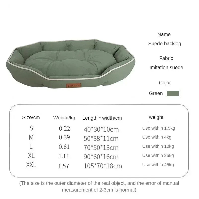Lit Douillet en Peluche Lavable pour Chiens & Chats