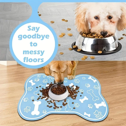 Tapis de Gamelle Antidérapant – Chiens et Chats