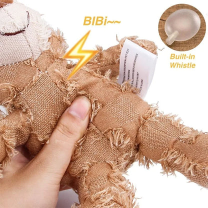 Jouet en Peluche Ours pour Chiens – Jouet Interactif et Mâchouillage