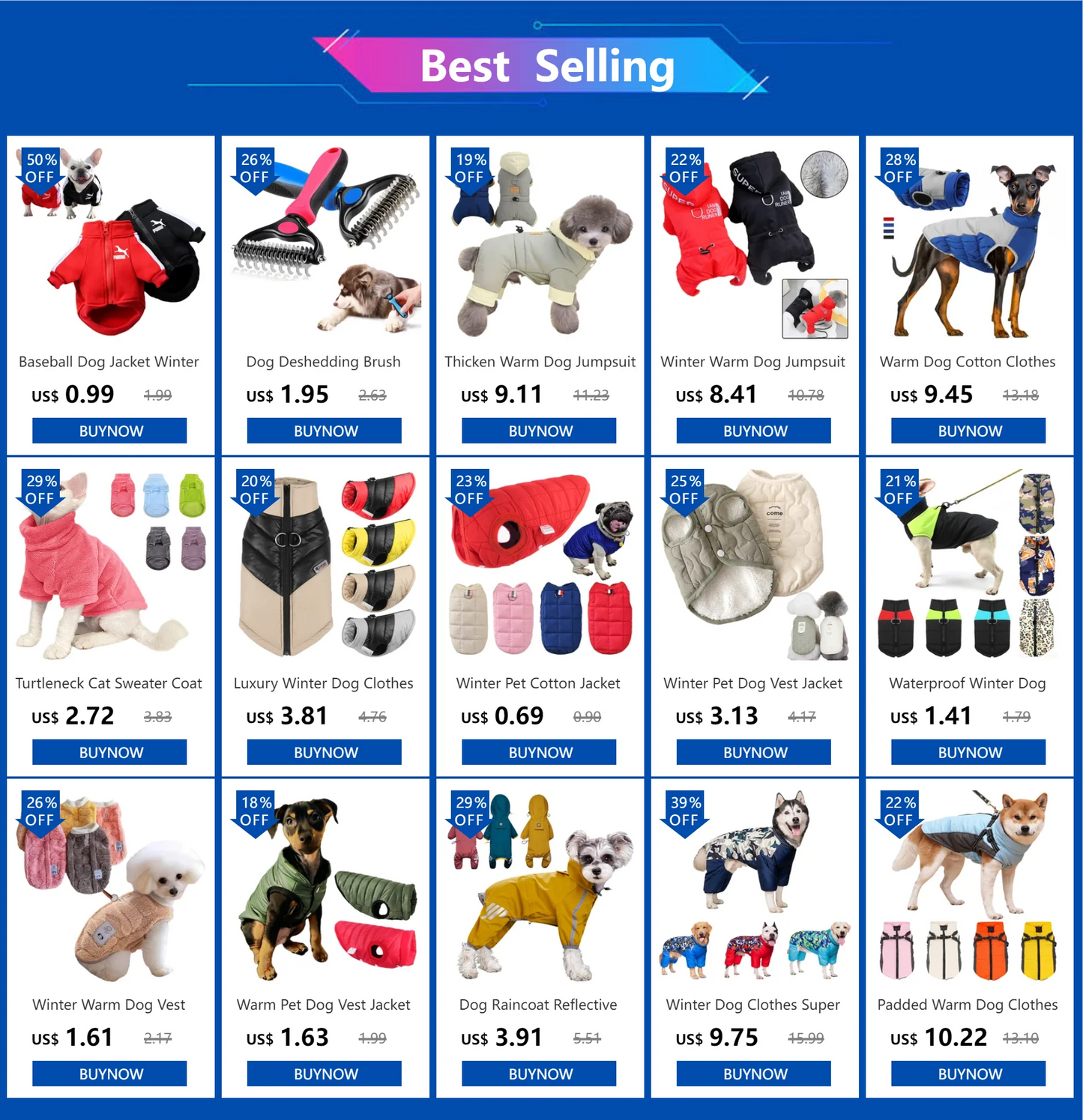 Polo d’Été Décontracté pour Chiens – Petits & Grands