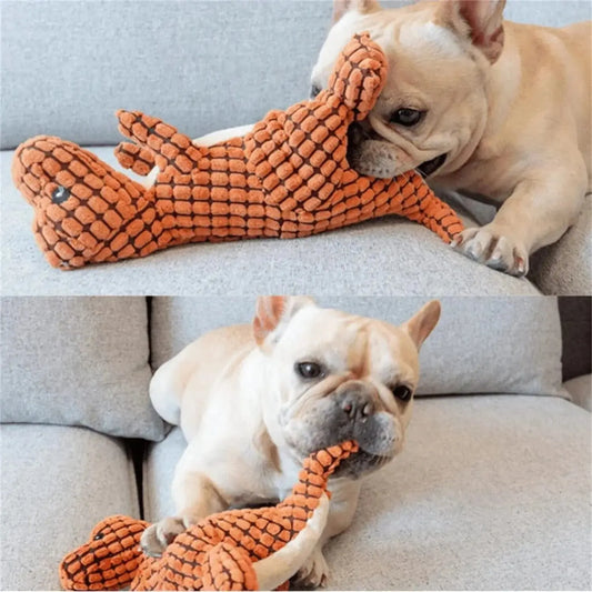 Peluche Dinosaure pour Chiens et Chats – Jouet Interactif