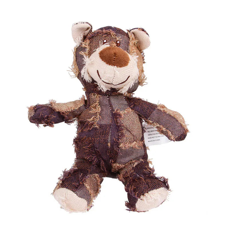 Jouet en Peluche Ours pour Chiens – Jouet Interactif et Mâchouillage