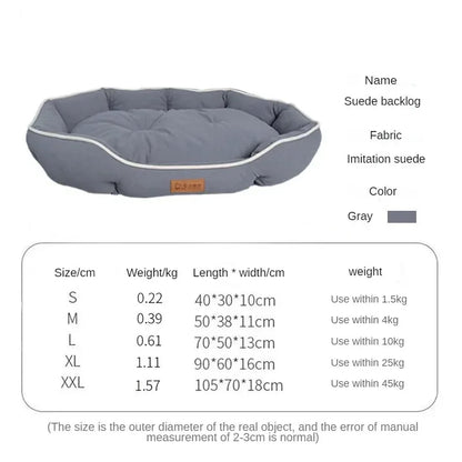 Lit Douillet en Peluche Lavable pour Chiens & Chats