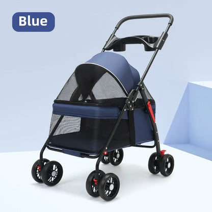 Poussette Légère et Pliable pour Chiens & Chats