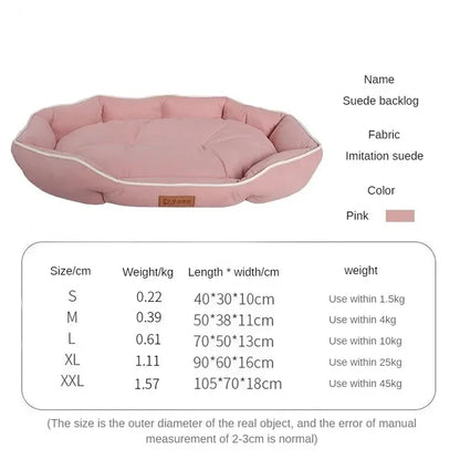 Lit Douillet en Peluche Lavable pour Chiens & Chats